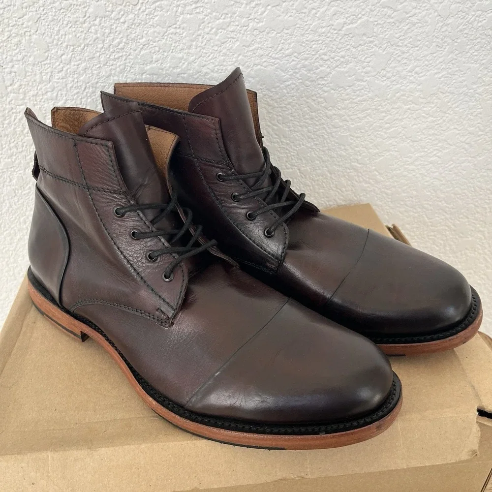 Sutro San Francisco Adler Men's Size 11 Burgundy Red Cap Toe Goodyear Boots